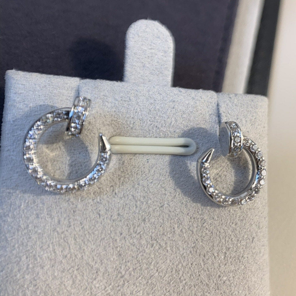 ⭐Miroze JUSTE EARRINGS SILVER DIAMONDS