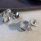 ⭐Miroze JUSTE EARRINGS SILVER DIAMONDS