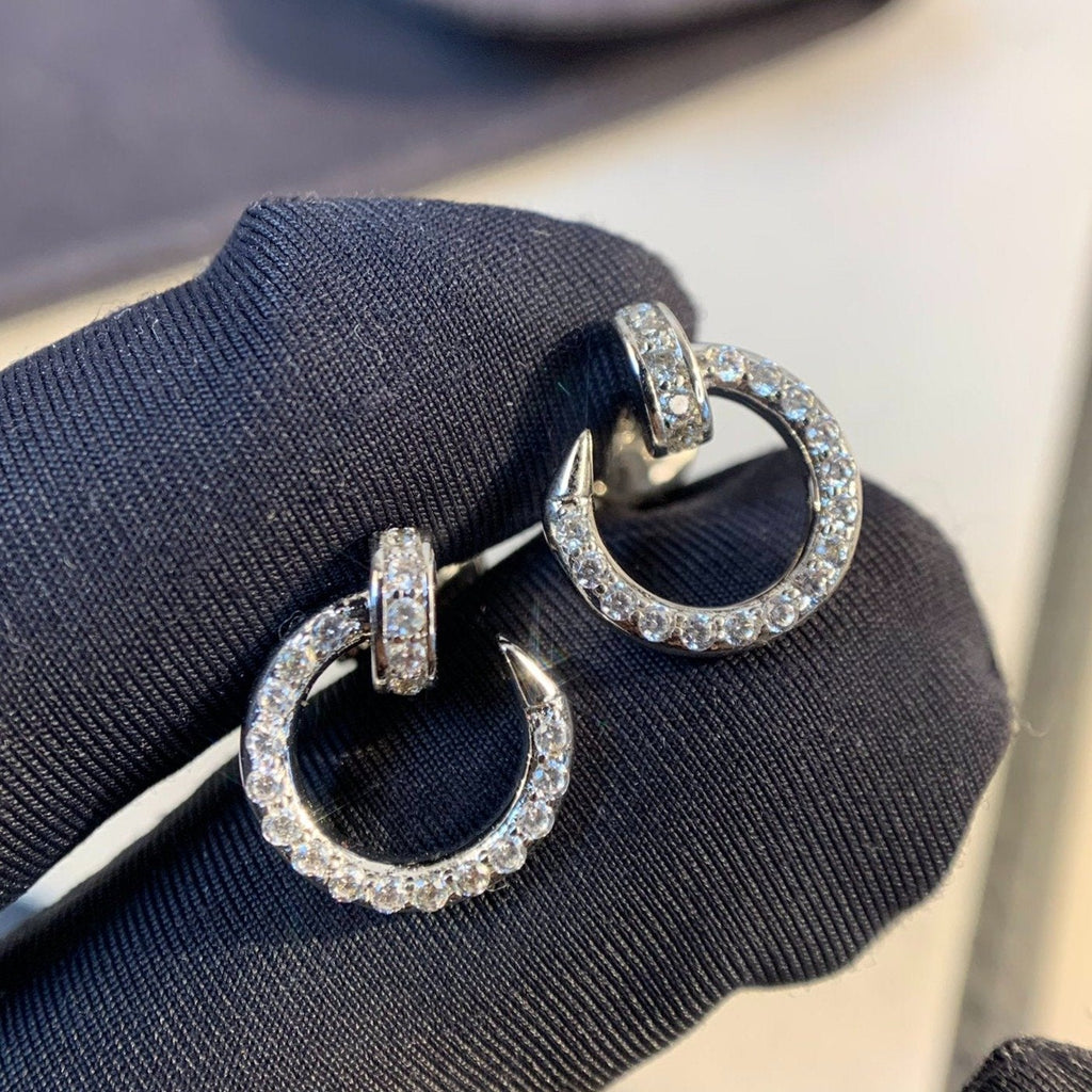 ⭐Miroze JUSTE EARRINGS SILVER DIAMONDS