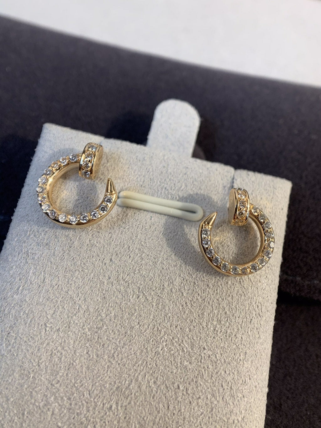 ⭐Miroze JUSTE EARRINGS GOLD DIAMONDS
