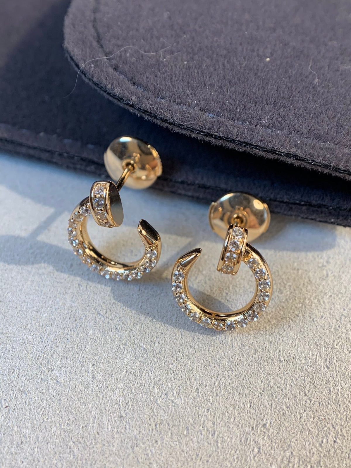 [⭐Miroze] JUSTE EARRINGS GOLD DIAMONDS