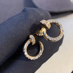 ⭐Miroze JUSTE EARRINGS GOLD DIAMONDS