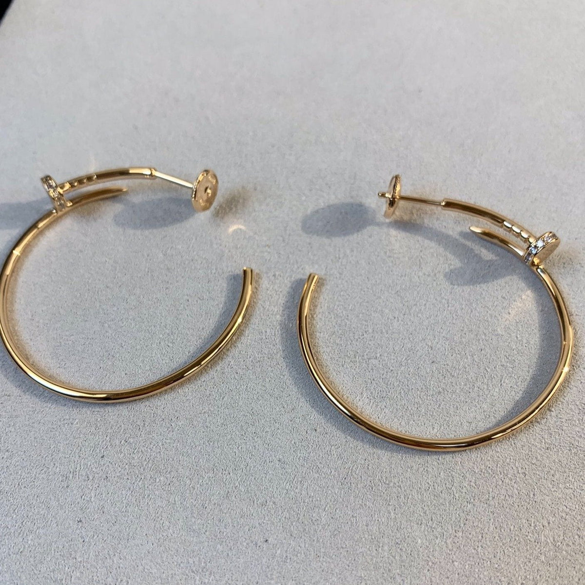 [⭐Miroze]JUSTE EARRINGS GOLD DIAMONDS 1.8MM
