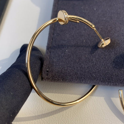 [⭐Miroze]JUSTE EARRINGS GOLD DIAMONDS 1.8MM
