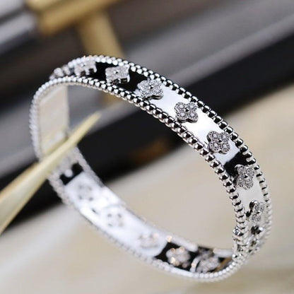 [⭐Miroze]CLOVER BRACELET 8MM DIAMONDS