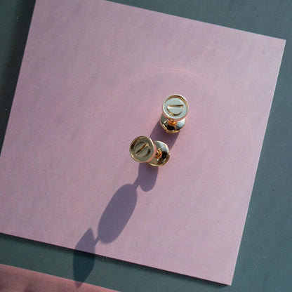 [⭐Miroze]LOVE EARRINGS PINK GOLD 10MM