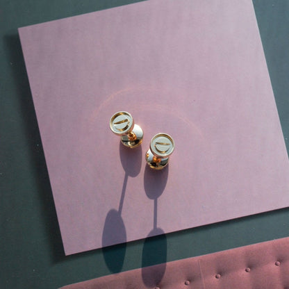 [⭐Miroze]LOVE EARRINGS PINK GOLD 10MM