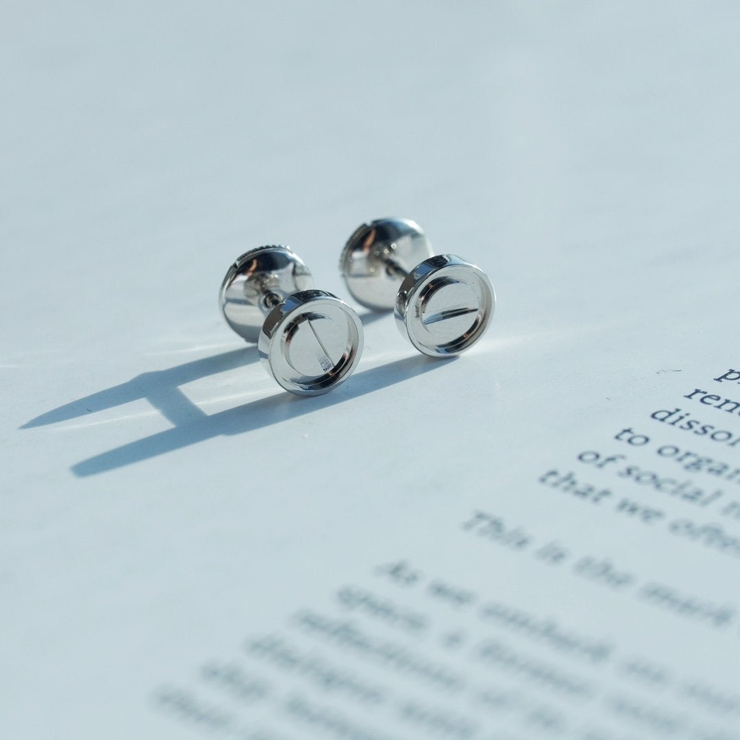 [⭐Miroze]LOVE EARRINGS SILVER 10MM