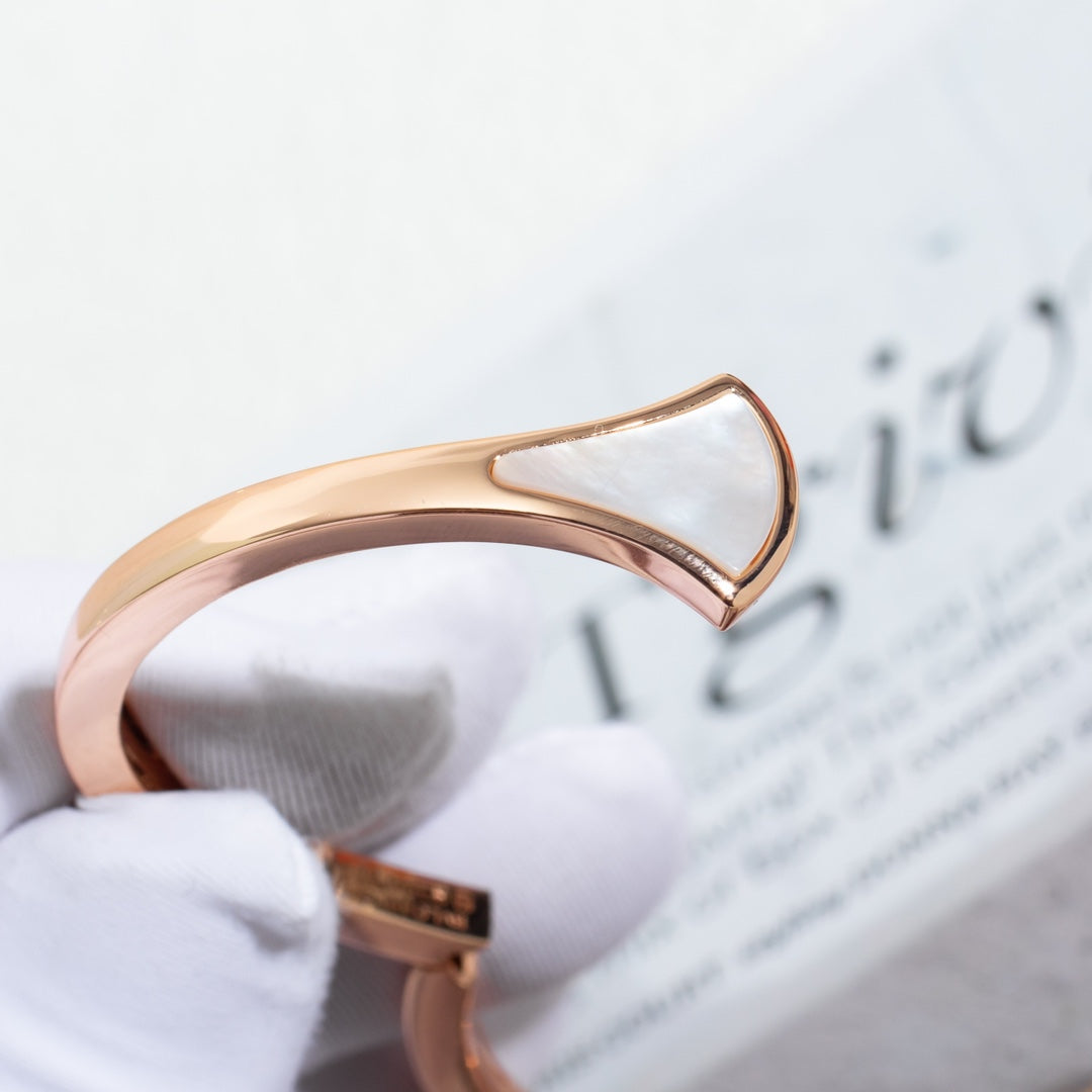 [⭐Miroze]DREAM BRACELET OPEN PINK GOLD MOP