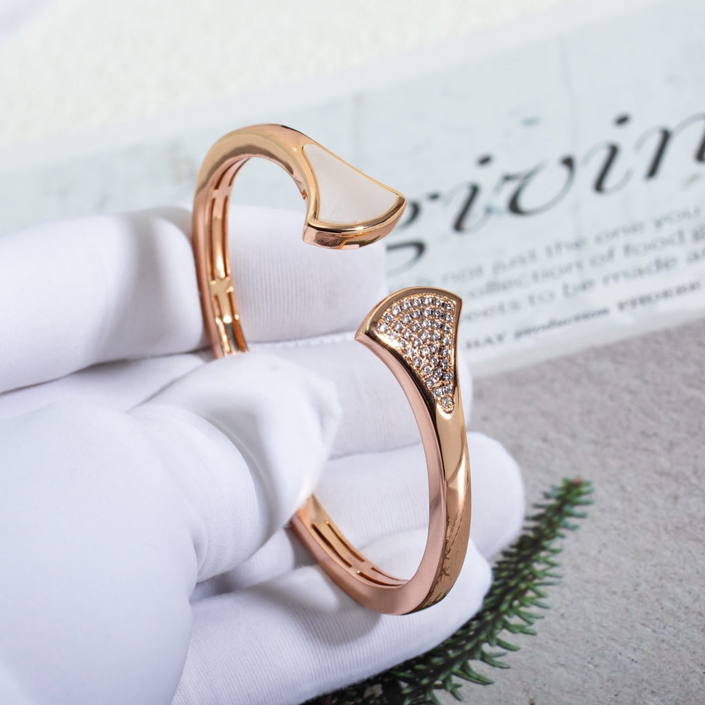 [⭐Veya]DREAM BRACELET OPEN PINK GOLD MOP DIAMOND