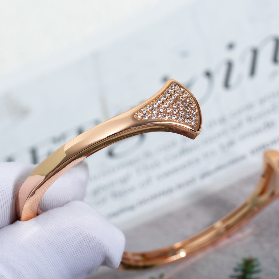 [⭐Miroze]DREAM BRACELET OPEN PINK GOLD MOP DIAMOND