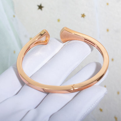 [⭐Miroze]DREAM BRACELET OPEN PINK GOLD MOP DIAMOND