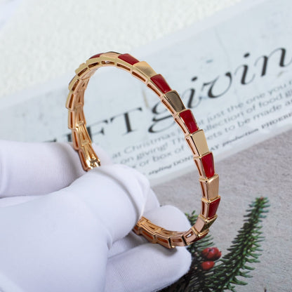 [⭐Miroze]SERPENTI BRACELET PINK GOLD RUBELLITE