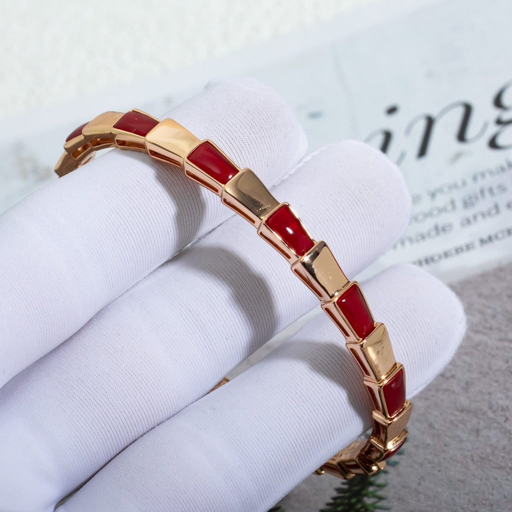 [⭐Veya]SERPENTI BRACELET PINK GOLD RUBELLITE