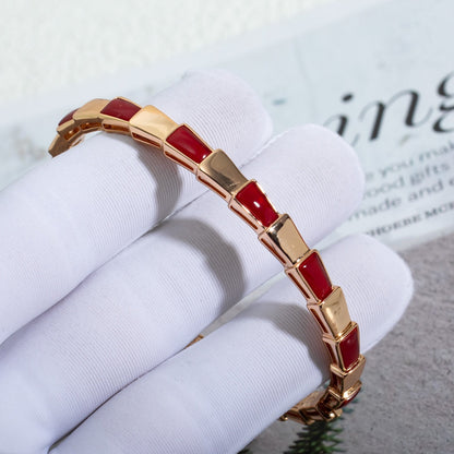 [⭐Miroze]SERPENTI BRACELET PINK GOLD RUBELLITE