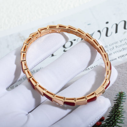 [⭐Miroze]SERPENTI BRACELET PINK GOLD RUBELLITE