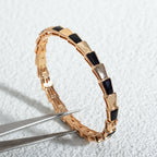 [⭐Veya]SERPENTI BRACELET PINK GOLD ONYX
