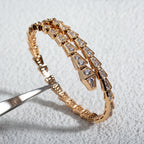 [⭐Veya]SERPENTI BRACELET 6.8MM PINK GOLD DIAMOND