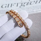 [⭐Veya]SERPENTI BRACELET 6.8MM PINK GOLD DIAMOND