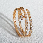 [⭐Veya]SERPENTI BRACELET PINK GOLD DIAMOND DOUBLE ROW