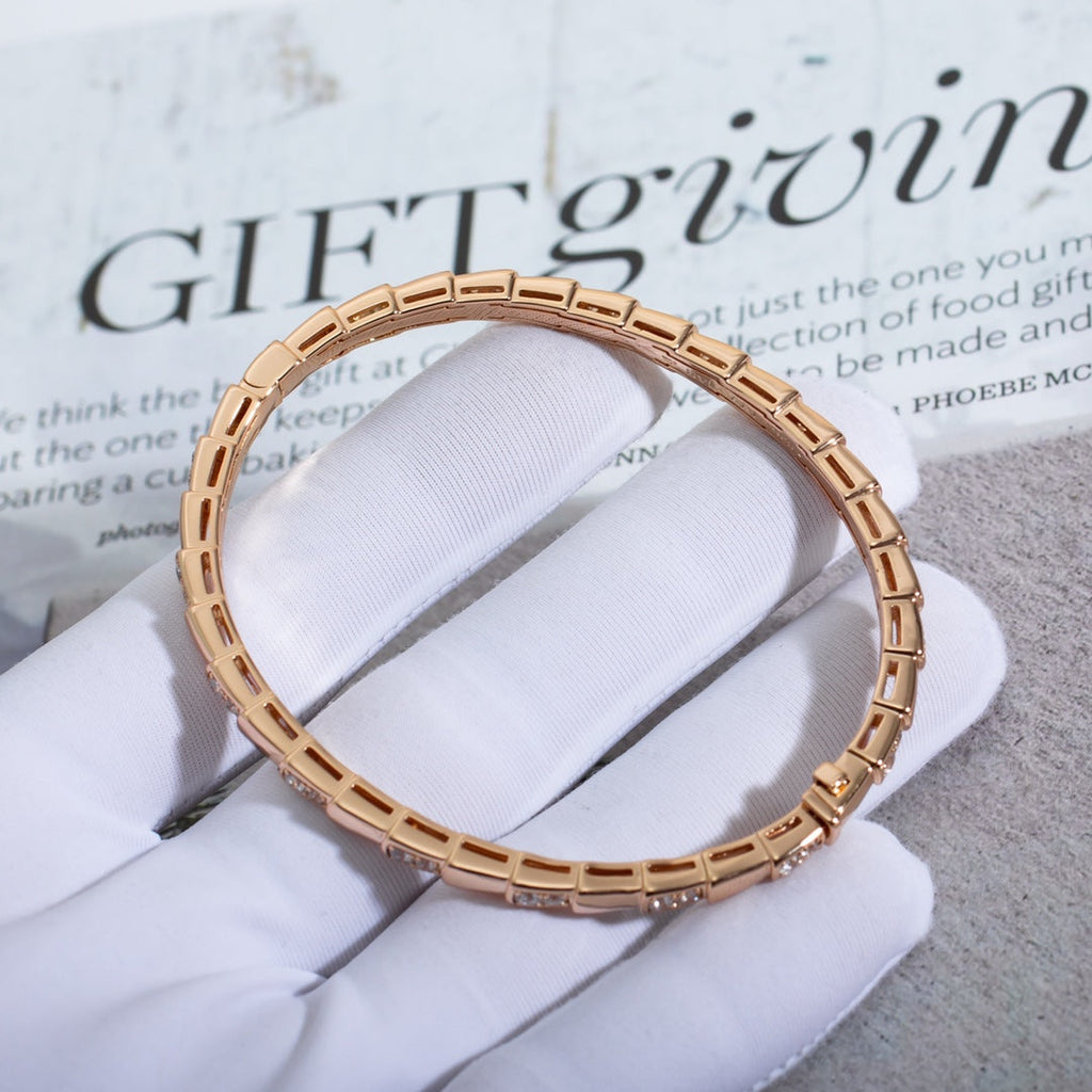 [⭐Veya]SERPENTI BRACELET PINK GOLD DIAMOND