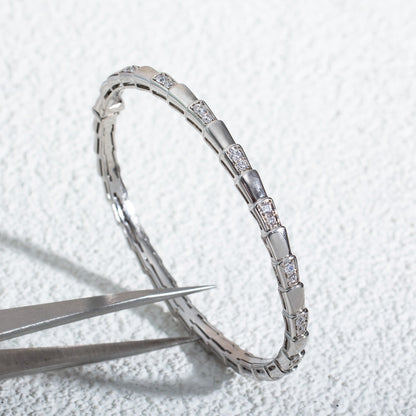 [⭐Miroze]SERPENTI BRACELET SILVER DIAMOND