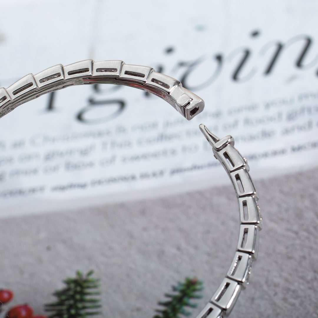 [⭐Miroze]SERPENTI BRACELET SILVER DIAMOND