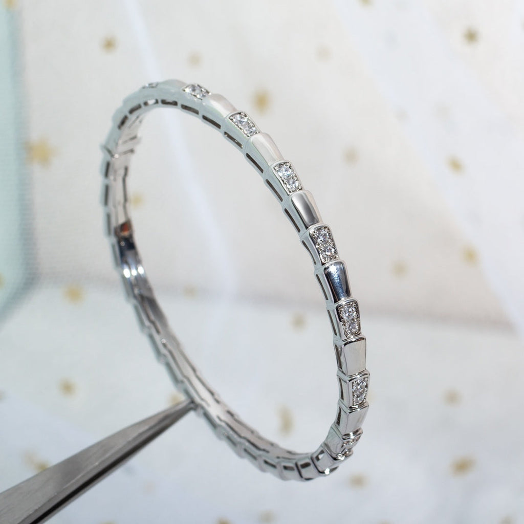 [⭐Veya]SERPENTI BRACELET SILVER DIAMOND