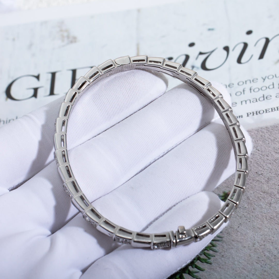 [⭐Miroze]SERPENTI BRACELET SILVER DIAMOND
