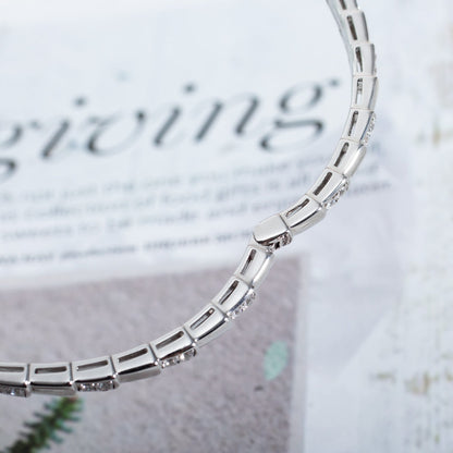 [⭐Miroze]SERPENTI BRACELET SILVER DIAMOND