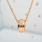[⭐Veya]PARENTESI NECKLACE PINK GOLD