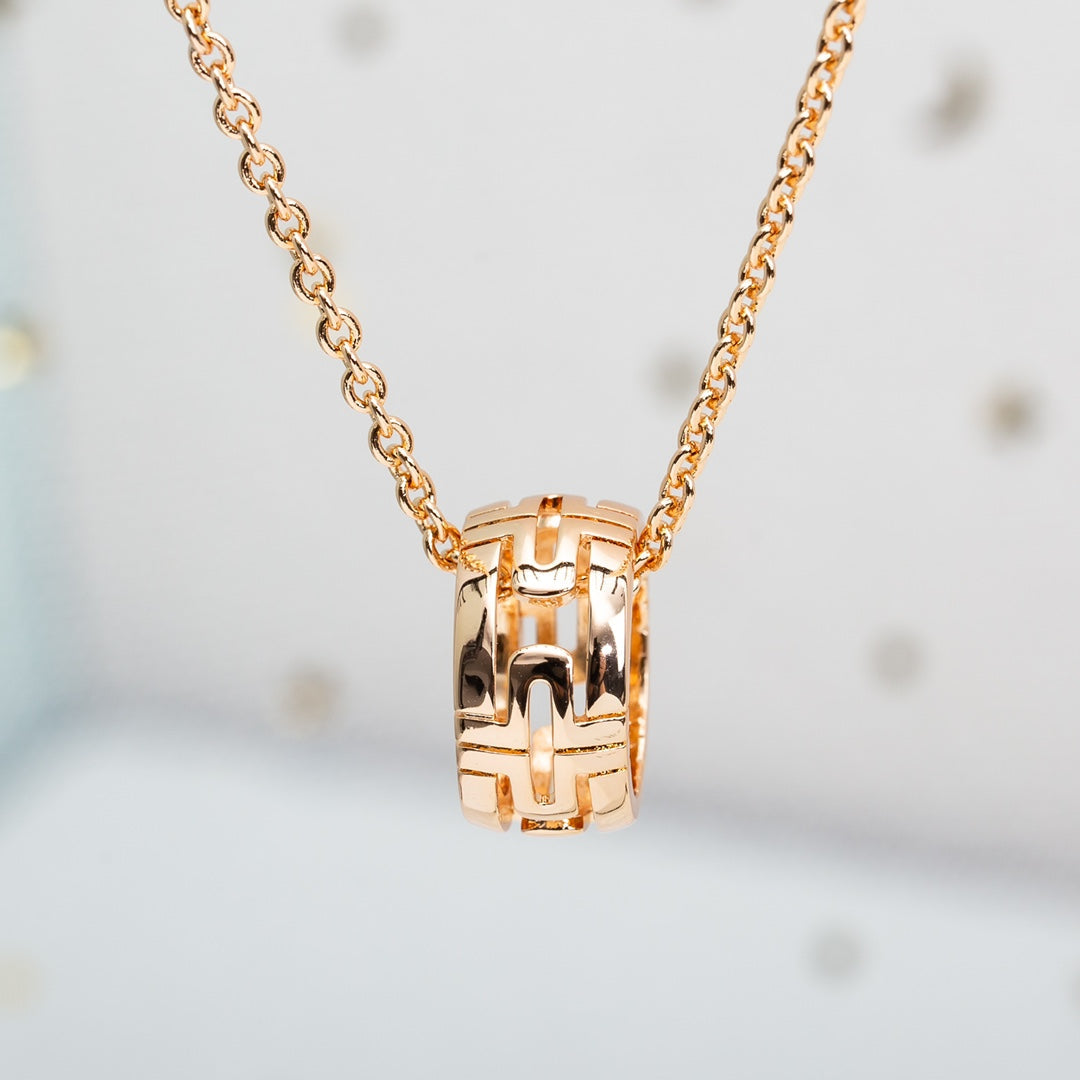 [⭐Veya]PARENTESI NECKLACE PINK GOLD