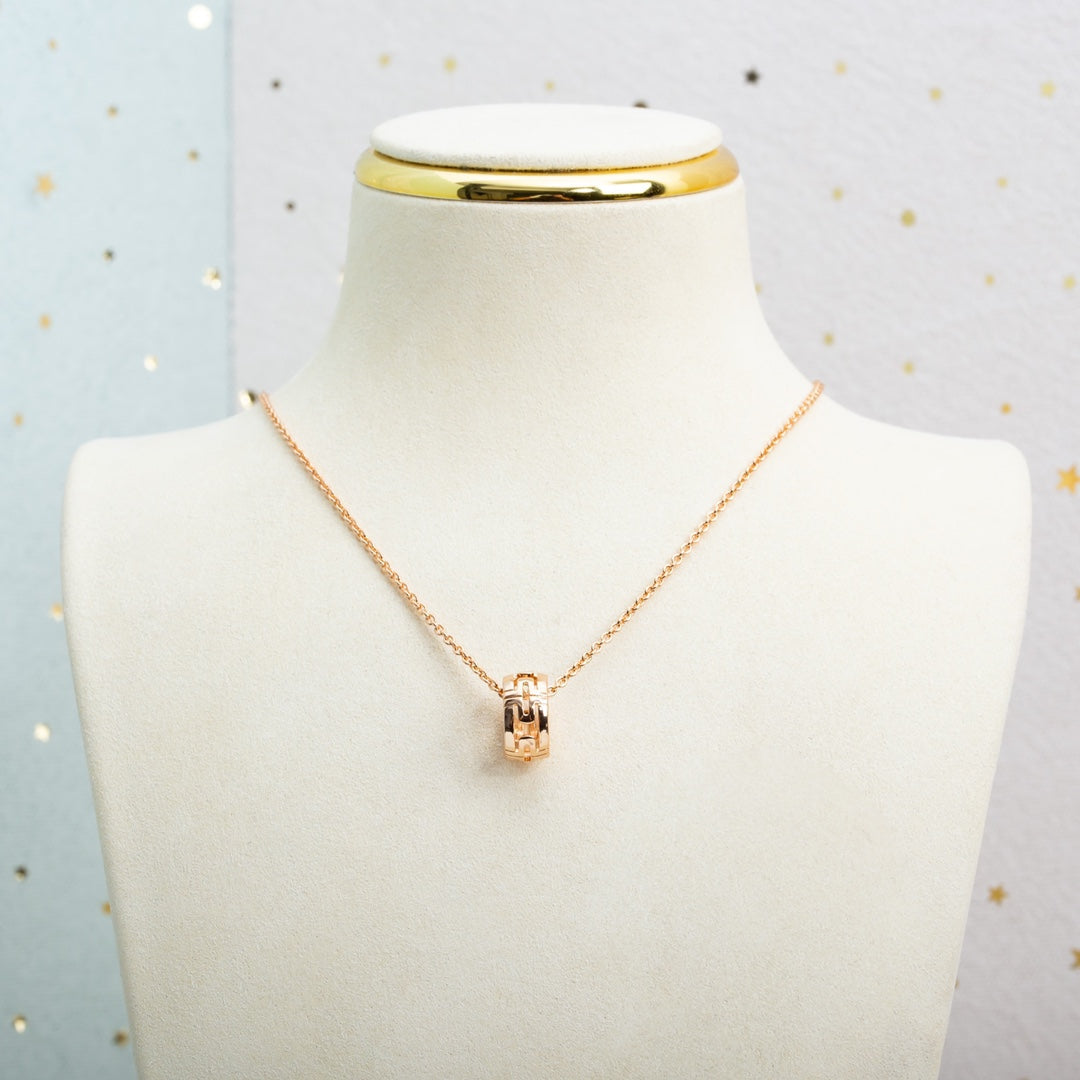 [⭐Veya]PARENTESI NECKLACE PINK GOLD