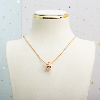 [⭐Miroze]PARENTESI NECKLACE PINK GOLD