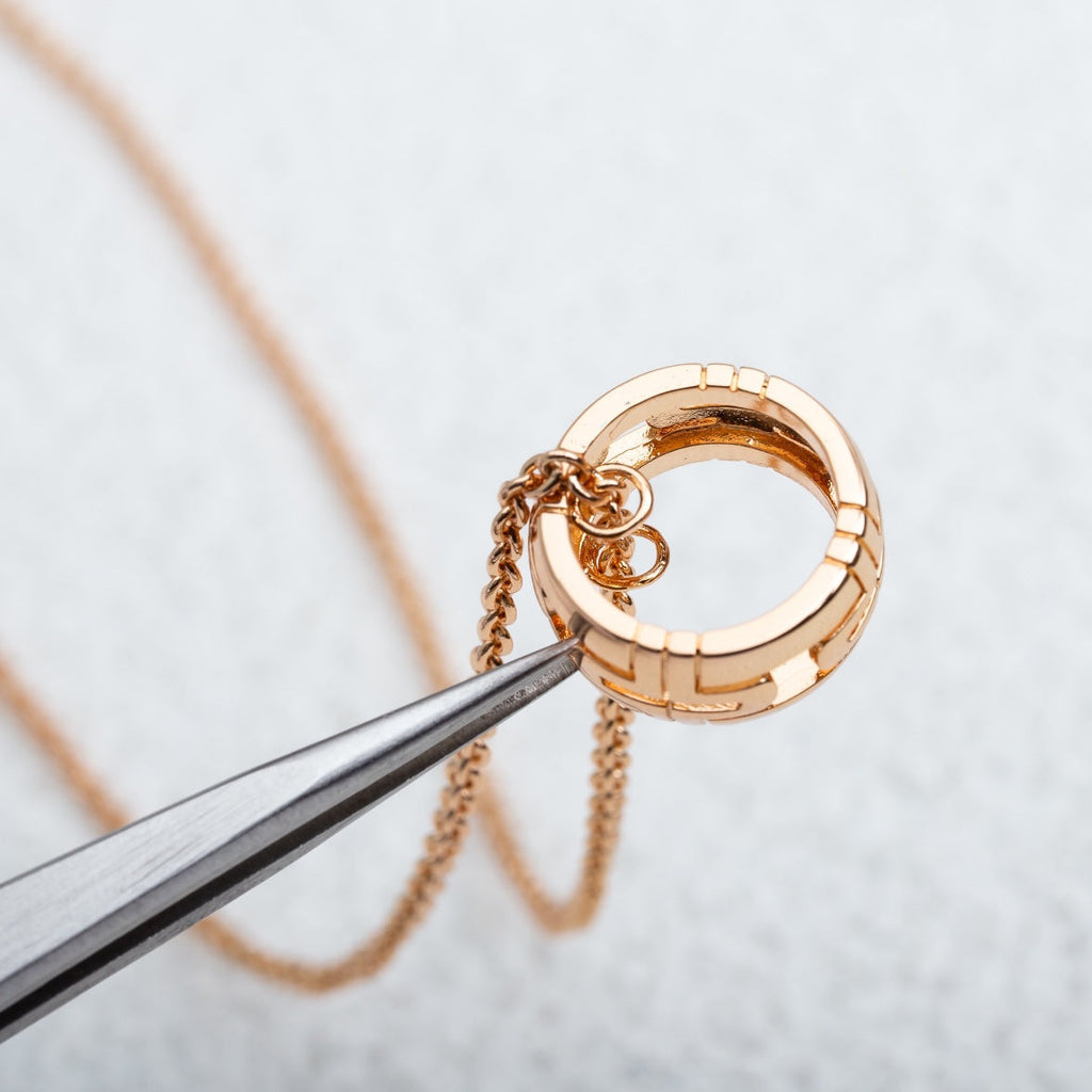 [⭐Veya]PARENTESI NECKLACE PINK GOLD