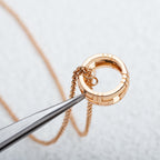 [⭐Veya]PARENTESI NECKLACE PINK GOLD