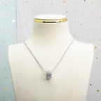 [⭐Veya]PARENTESI NECKLACE SILVER DIAMOND