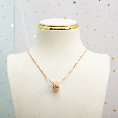 [⭐Miroze]PARENTESI ネックレス ピンクゴールド ダイヤモンド