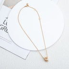 [⭐Veya]PARENTESI NECKLACE PINK GOLD DIAMOND