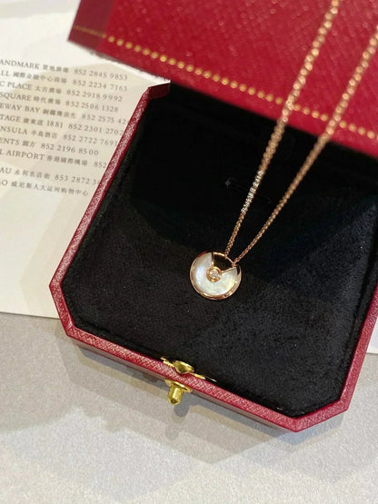 [⭐Miroze]AMULETTE ROSE GOLD MOP NECKLACE