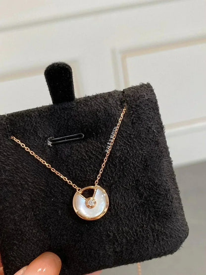 [⭐Miroze]AMULETTE ROSE GOLD MOP NECKLACE