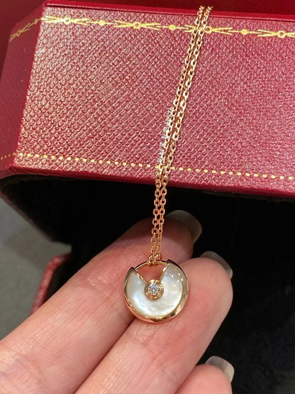 [⭐Miroze]AMULETTE ROSE GOLD MOP NECKLACE