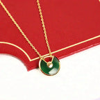 ⭐Miroze AMULETTE GOLD MALACHITE NECKLACE