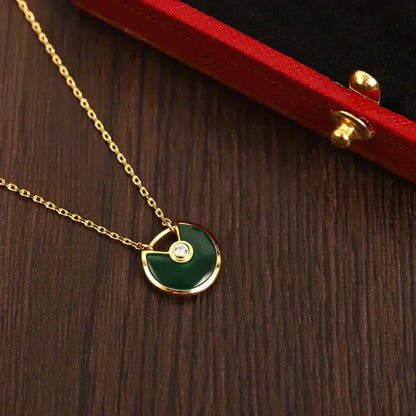 [⭐Miroze]AMULETTE GOLD MALACHITE NECKLACE