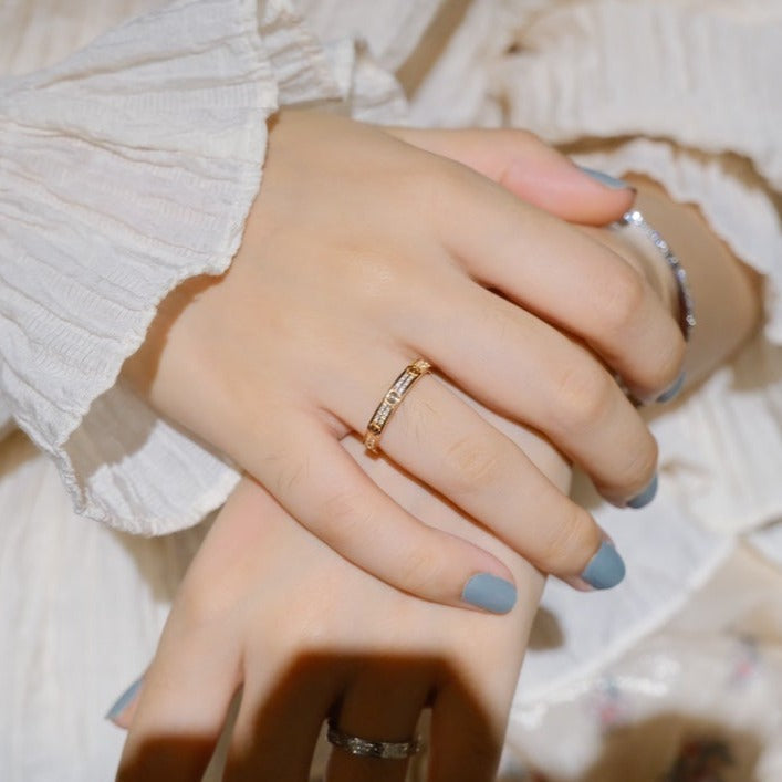 [⭐Miroze]LOVE RING 2.65MM DIAMOND