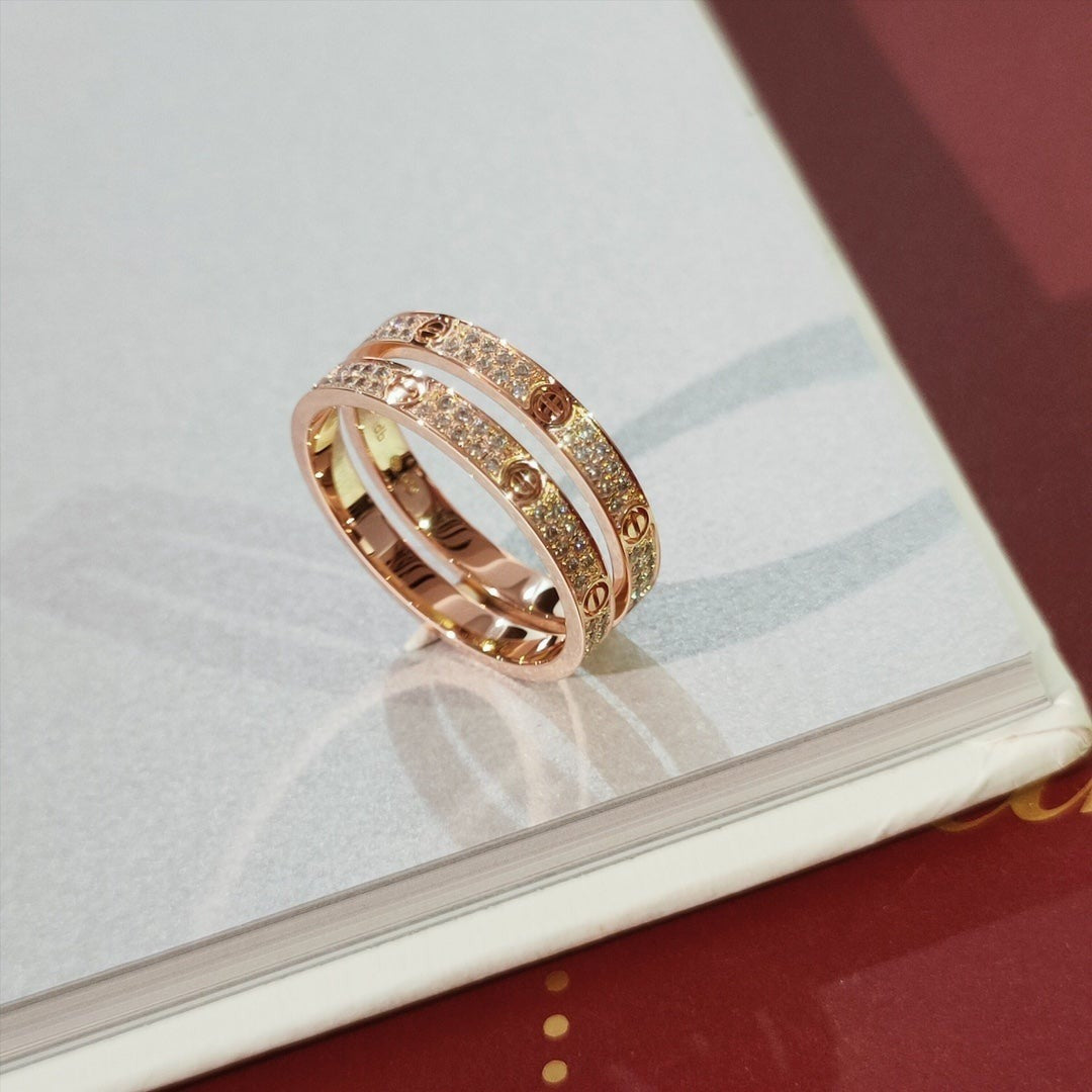 [⭐Miroze]LOVE RING 2.65MM DIAMOND