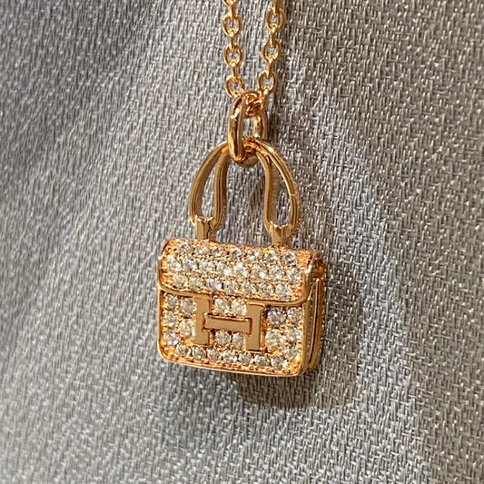 [⭐Miroze]CONSTANCE PEDANT DIAMOND NECKLACE