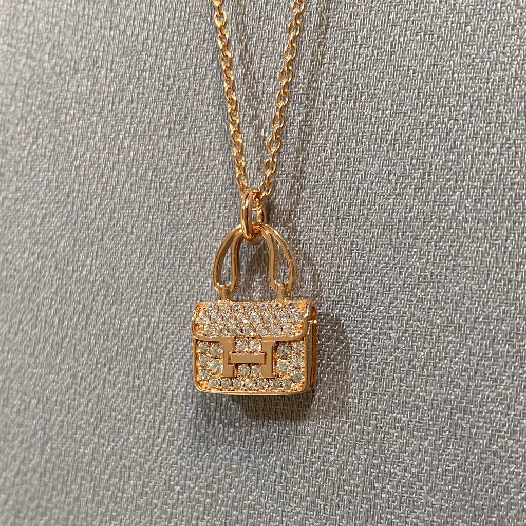 ⭐Miroze CONSTANCE PEDANT DIAMOND NECKLACE