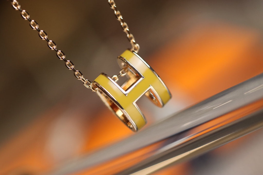 ⭐Miroze POP H PEDANT PINK GOLD