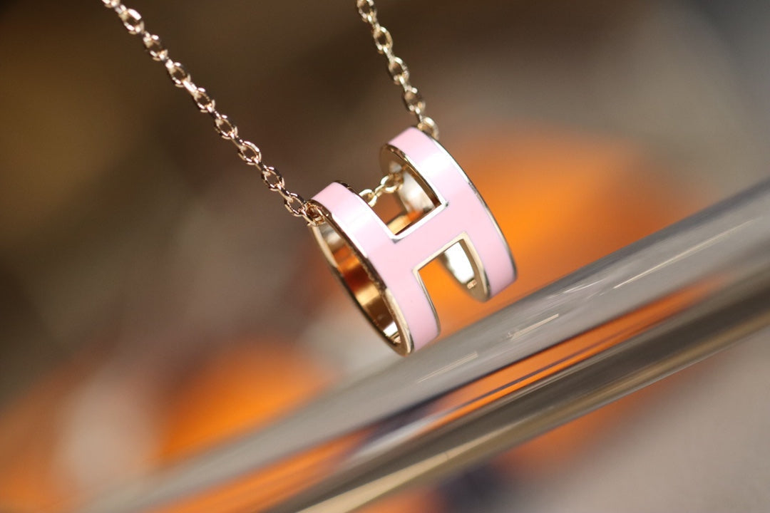 ⭐Miroze POP H PEDANT PINK GOLD